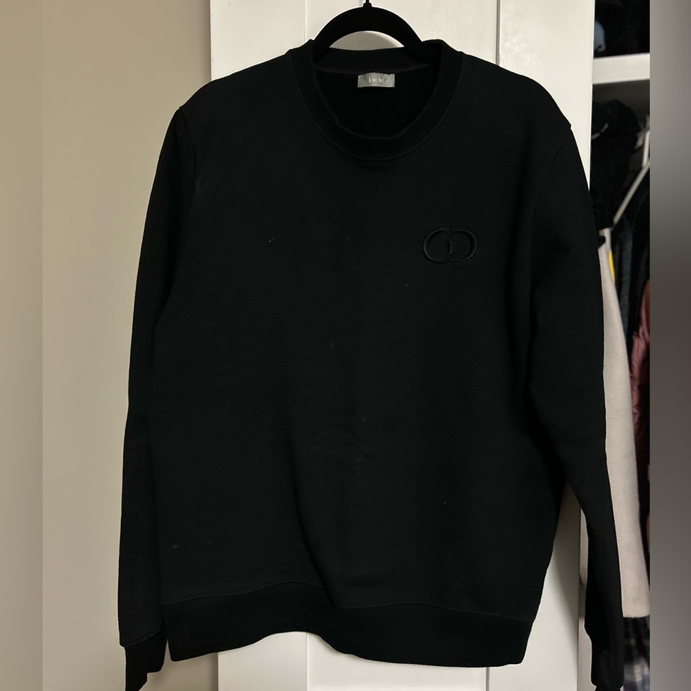Christian Dior All black CD Icon Sweatshirt XL